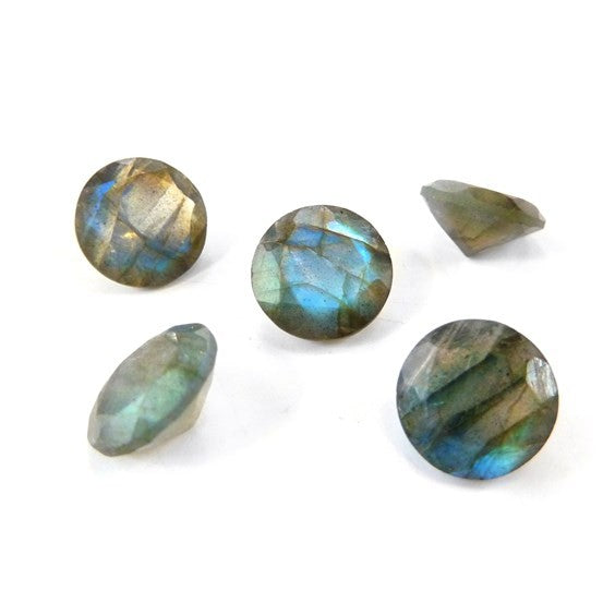 Labradorite Faceted Round 6mm (1pc)