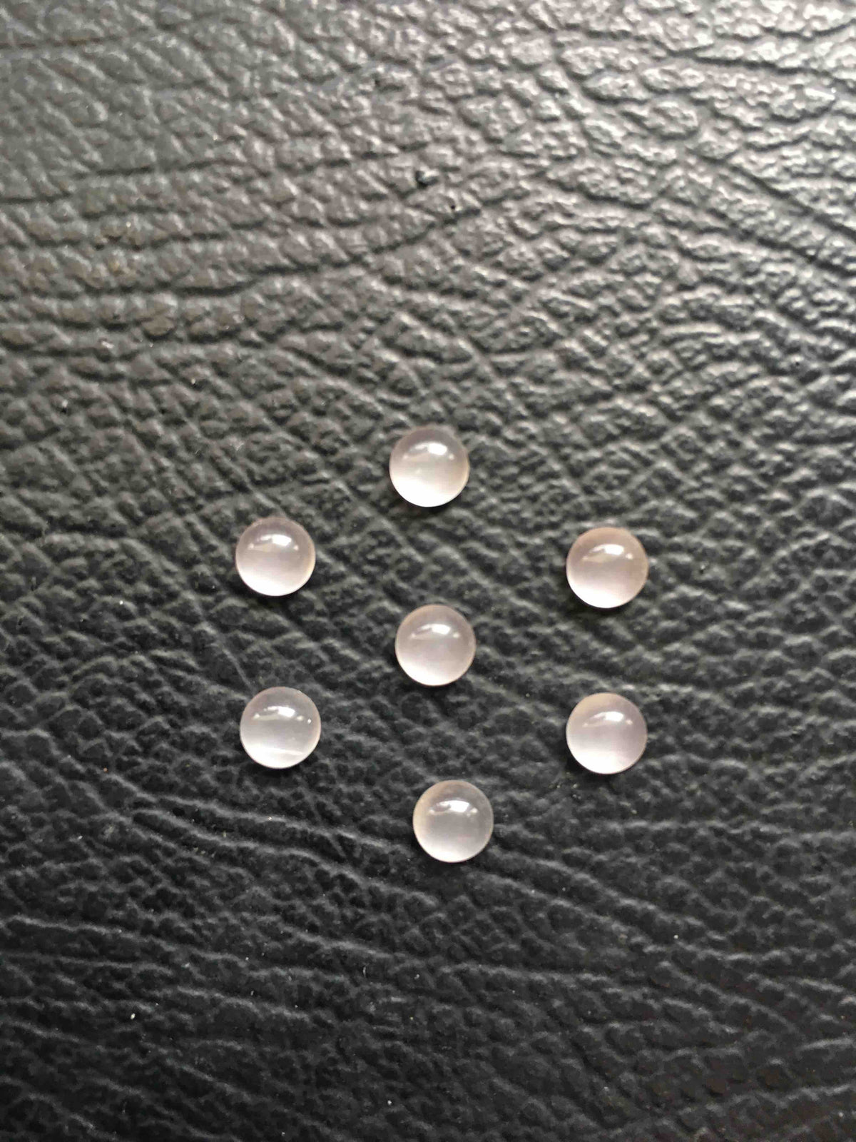 Rose Quartz Cabochon Round 3mm, 4mm, 5mm, 6mm &amp; 10mm