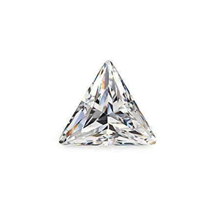 Cubic Zirconia White Triangle 5mm (5pc)