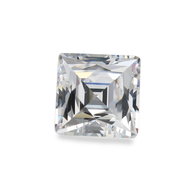 Cubic Zirconia White Square (5pc)