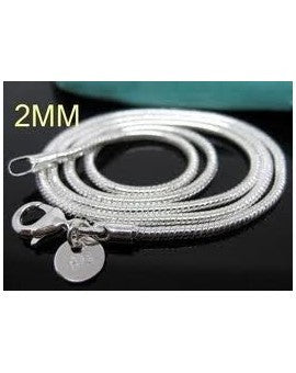 Silver Plated Snake Chain - Various Sizes