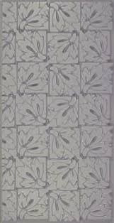 Texture Tile - Square Leaves 2&quot;x4&quot;