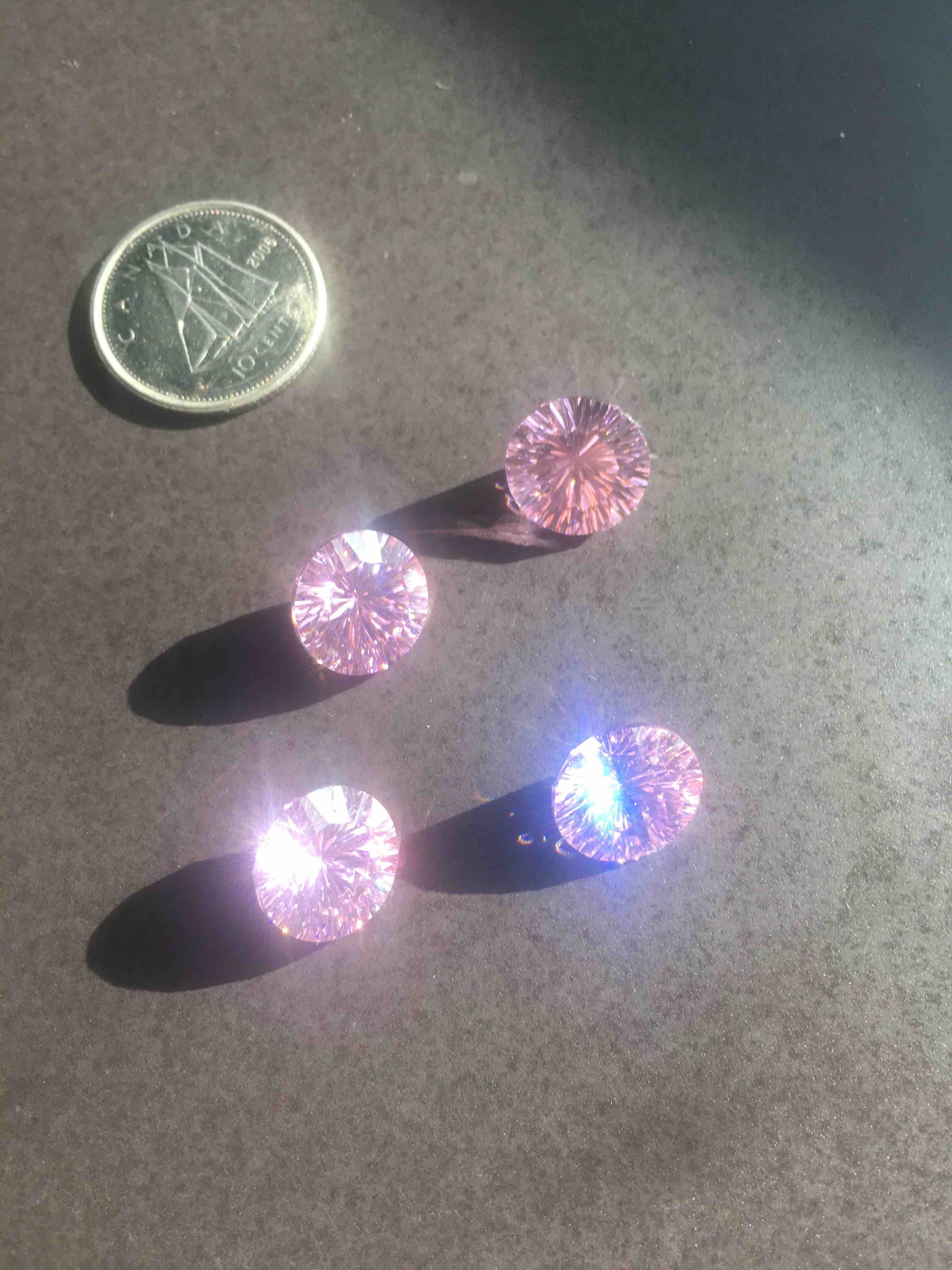 Cubic Zirconia Pink Millennium Cut Gem 10mm (1pc)