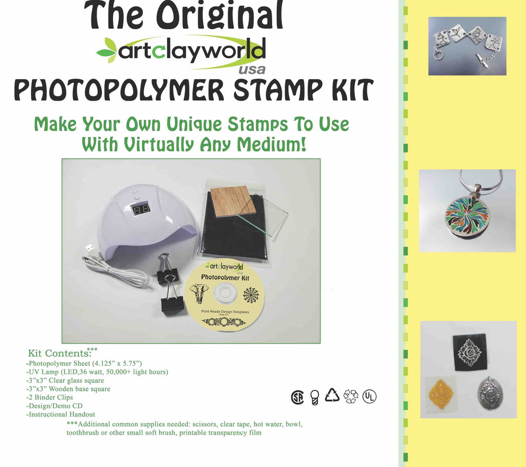 Photopolymer Kit making your own stamps Metal Clay Alchemist