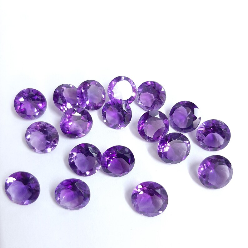 Amethyst AAA Natural Faceted Round (1pc) - Metal Clay Alchemist