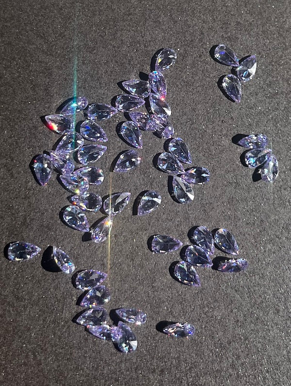 Pear 3x5mm Gemstones. Corundums, CZs and Spinels. 5A quality (5pc)