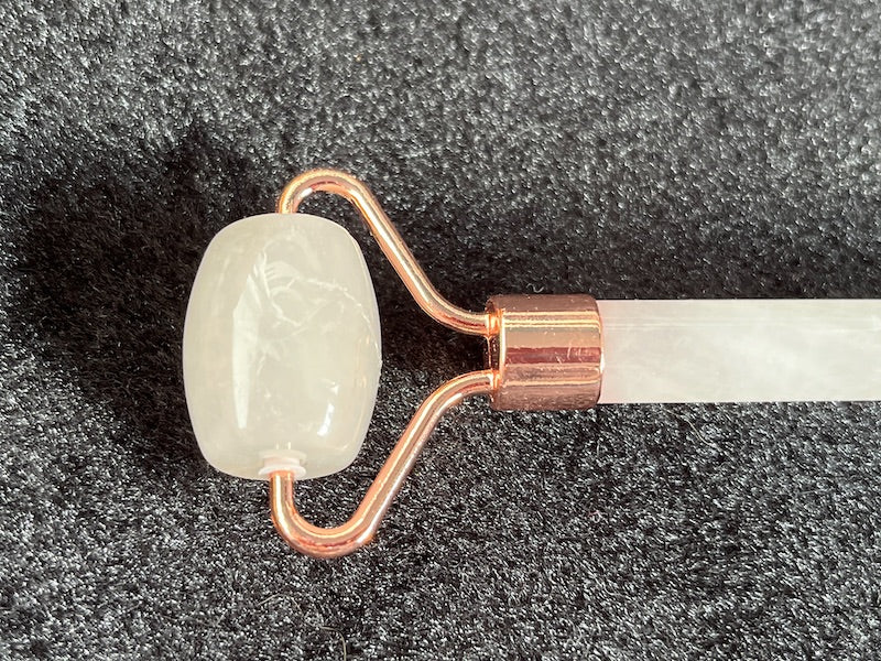 Rose Quartz, face roller, double sided