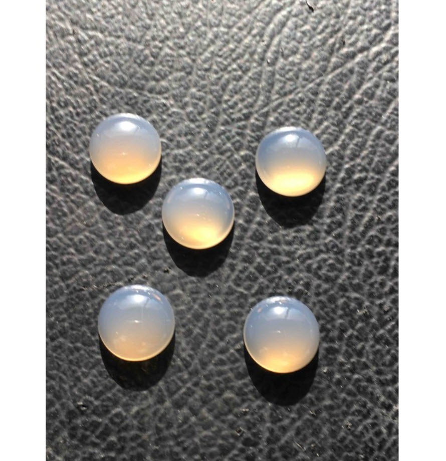 Chalcedony Cabochons Round - Various Colors 3-10mm