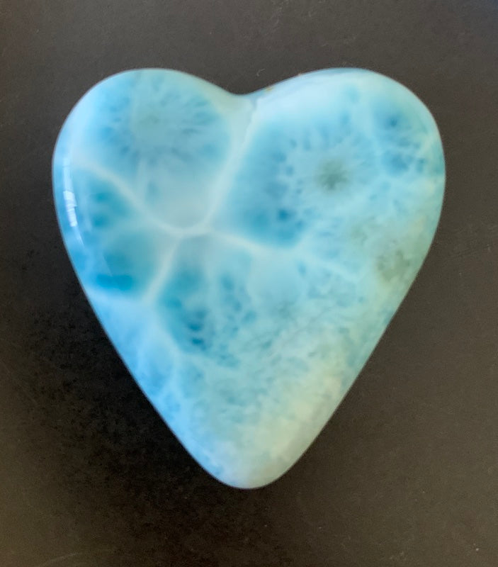 Larimar Cabochon Round Assorted Shapes, ea