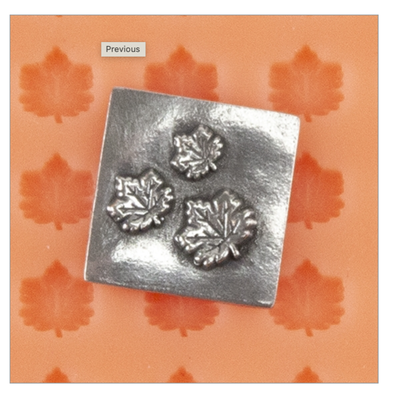 Maple Leaf, Finishing Touches embellishment Mold, 4, 5 & 6 mm