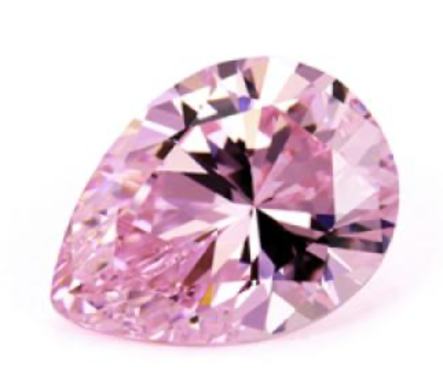 Cubic Zirconia Pink Pear  - Various Sizes