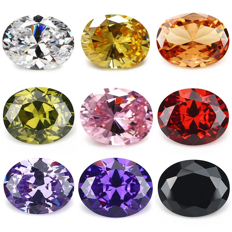 Oval sales cubic zirconia