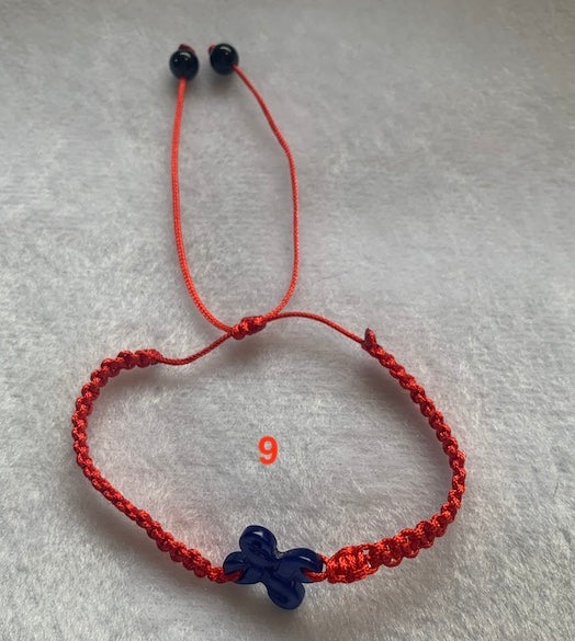 Bracelet Red String Styles 8 to 13, handmade