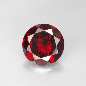 Garnet Red VVS Faceted Gem 7mm (1pc)