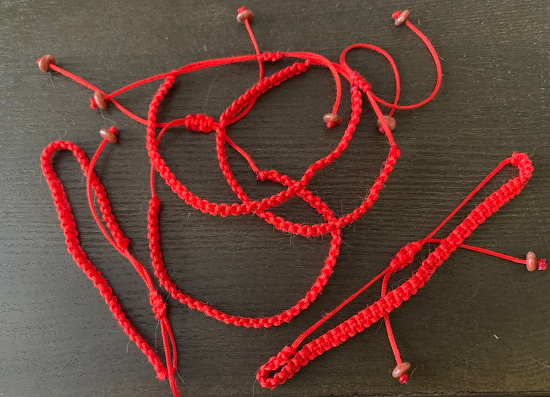Red String Bracelet, Worn for protection and Good Luck. Adjustable